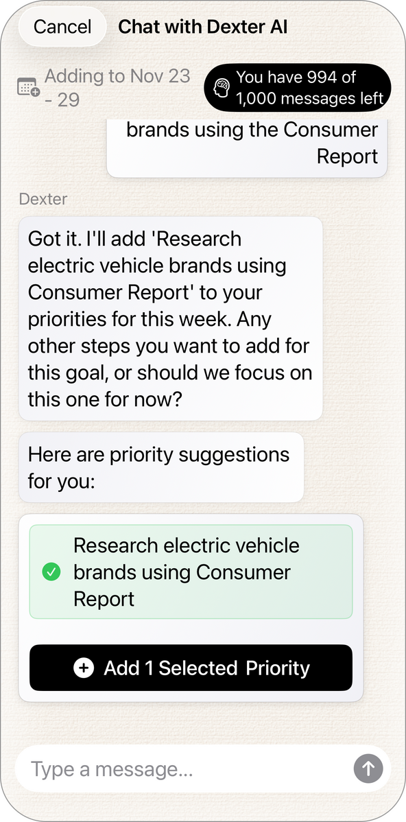 Focus on Five Dexter AI
